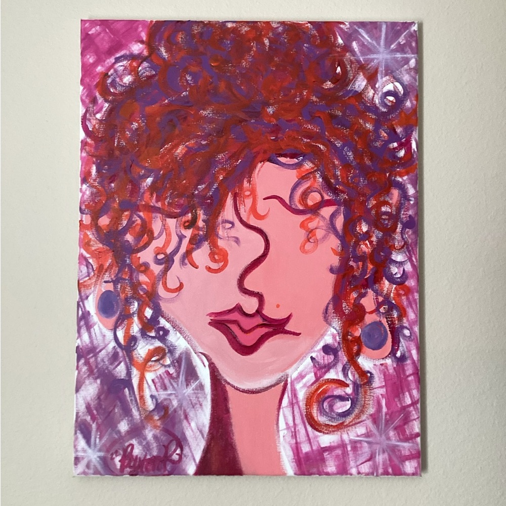 Original signed canvas painting. This is a unique painting, original. Beautiful